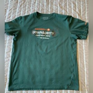 Merrell 2013 Down and Dirty Obstacle Race Event Dri-Fit Shirt Adult Large - good